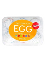 Набор из 6 мастурбаторов Tenga EGG Easy Beat с различным рельефом - Tenga - в Энгельсе купить с доставкой