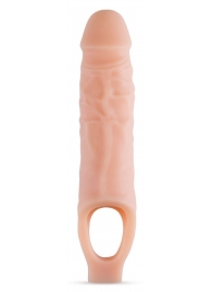 Телесный реалистичный фаллоудлинитель 9 Inch Silicone Cock Sheath Penis Extender - 22,86 см. - Blush Novelties - в Энгельсе купить с доставкой