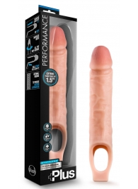 Телесный реалистичный фаллоудлинитель 10 Inch Silicone Cock Sheath Penis Extender - 25,4 см. - Blush Novelties - в Энгельсе купить с доставкой