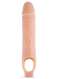 Телесный реалистичный фаллоудлинитель 10 Inch Silicone Cock Sheath Penis Extender - 25,4 см. - Blush Novelties - в Энгельсе купить с доставкой