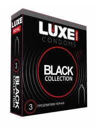 Черные презервативы LUXE Royal Black Collection - 3 шт. - Luxe - купить с доставкой в Энгельсе