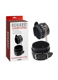 Черные наручники Be good Wrist Cuffs - Chisa - купить с доставкой в Энгельсе