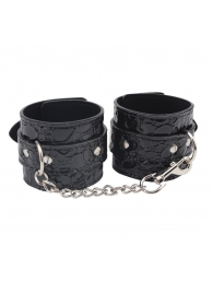 Черные наручники Be good Wrist Cuffs - Chisa - купить с доставкой в Энгельсе