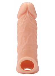 Телесная насадка EXTENDER WITH BALL STRAP 5.5 - 14 см. - Dream Toys - в Энгельсе купить с доставкой