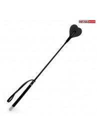 Черный стек с наконечником-сердечком - 54 см. - Notabu - купить с доставкой в Энгельсе