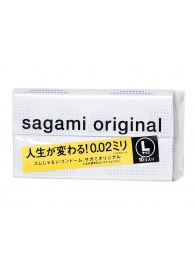 Презервативы Sagami Original 0.02 L-size увеличенного размера - 10 шт. - Sagami - купить с доставкой в Энгельсе