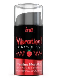 Жидкий интимный гель с эффектом вибрации Vibration! Strawberry - 15 мл. - INTT - купить с доставкой в Энгельсе