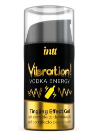 Жидкий интимный гель с эффектом вибрации Vibration! Vodka Energy - 15 мл. - INTT - купить с доставкой в Энгельсе