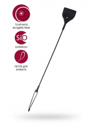 Черный гладкий стек с тонкой ручкой - 48 см. - ToyFa - купить с доставкой в Энгельсе