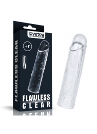 Прозрачная насадка-удлинитель Flawless Clear Penis Sleeve Add 1 - 15,5 см. - Lovetoy - в Энгельсе купить с доставкой