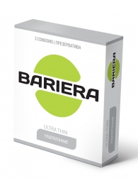 Ультратонкие презервативы Bariera Ultra Thin - 3 шт. - Bariera - купить с доставкой в Энгельсе