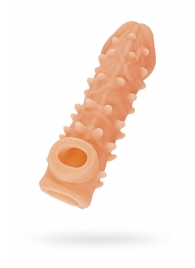 Телесная закрытая насадка с пупырышками Cock Sleeve Size S - 13,8 см. - KOKOS - в Энгельсе купить с доставкой