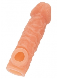 Телесная закрытая насадка с шершавой головкой Cock Sleeve Size S - 13,8 см. - KOKOS - в Энгельсе купить с доставкой