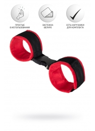 Красно-черные велюровые оковы Anonymo - ToyFa - купить с доставкой в Энгельсе