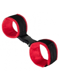Красно-черные велюровые оковы Anonymo - ToyFa - купить с доставкой в Энгельсе