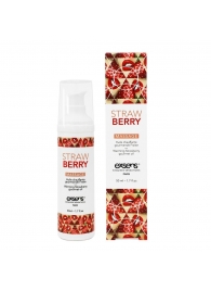 Разогревающее массажное масло  с ароматом клубники Gourmet Strawberry - 50 мл. - Exsens - купить с доставкой в Энгельсе