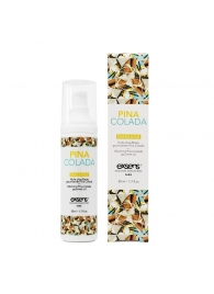 Разогревающее массажное масло с ароматом пина колада Gourmet Pina Colada - 50 мл. - Exsens - купить с доставкой в Энгельсе