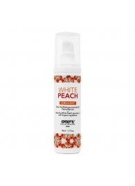 Разогревающее массажное масло Gourmet White Peach Organic с органическими ингредиентами - 50 мл. - Exsens - купить с доставкой в Энгельсе