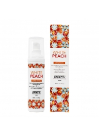 Разогревающее массажное масло Gourmet White Peach Organic с органическими ингредиентами - 50 мл. - Exsens - купить с доставкой в Энгельсе