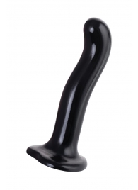 Черный стимулятор для пар P G-Spot Dildo Size M - 18 см. - Strap-on-me - в Энгельсе купить с доставкой