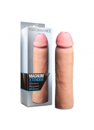 Телесная фаллическая насадка на пенис Magnum Xtender - 23 см. - Blush Novelties - в Энгельсе купить с доставкой