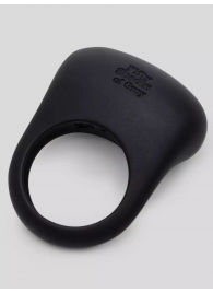 Черное эрекционное виброкольцо Sensation Rechargeable Vibrating Love Ring - Fifty Shades of Grey - в Энгельсе купить с доставкой