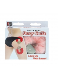 Металлические наручники с розовой меховой опушкой METAL HANDCUFF WITH PLUSH PINK - Dream Toys - купить с доставкой в Энгельсе