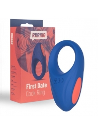 Синее эрекционное кольцо RRRING First Date Cock Ring - FeelzToys - в Энгельсе купить с доставкой