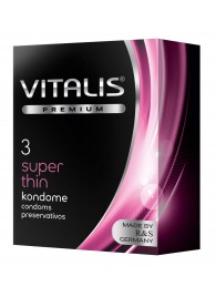 Ультратонкие презервативы VITALIS PREMIUM super thin - 3 шт. - Vitalis - купить с доставкой в Энгельсе