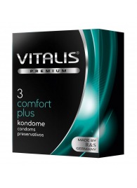 Контурные презервативы VITALIS PREMIUM comfort plus - 3 шт. - Vitalis - купить с доставкой в Энгельсе