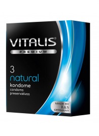 Классические презервативы VITALIS PREMIUM natural - 3 шт. - Vitalis - купить с доставкой в Энгельсе