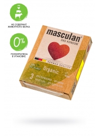 Экологически чистые презервативы Masculan Organic - 3 шт. - Masculan - купить с доставкой в Энгельсе