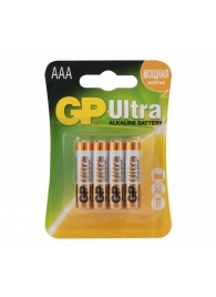 Батарейки алкалиновые GP Ultra Alkaline 24А AАA/LR03 - 4 шт. - Элементы питания - купить с доставкой в Энгельсе