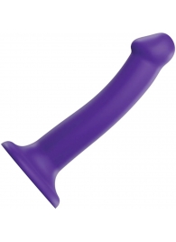 Фиолетовый фаллоимитатор-насадка Strap-On-Me Dildo Dual Density size M - 18 см. - Strap-on-me - купить с доставкой в Энгельсе