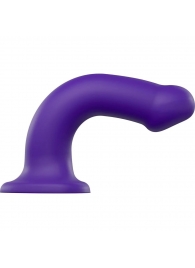 Фиолетовый фаллоимитатор-насадка Strap-On-Me Dildo Dual Density size L - 19 см. - Strap-on-me - купить с доставкой в Энгельсе