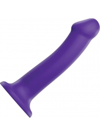 Фиолетовый фаллоимитатор-насадка Strap-On-Me Dildo Dual Density size L - 19 см. - Strap-on-me - купить с доставкой в Энгельсе