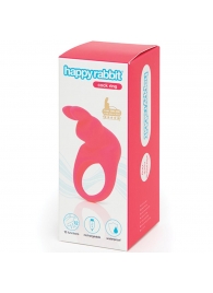 Розовое эрекционное виброкольцо Happy Rabbit Rechargeable Rabbit Cock Ring - Happy Rabbit - в Энгельсе купить с доставкой