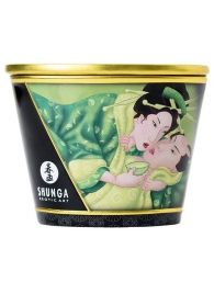 Массажная свеча Exotic Green Tea с ароматом зелёного чая - 170 мл. - Shunga - купить с доставкой в Энгельсе