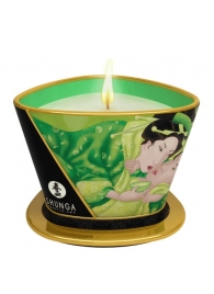 Массажная свеча Exotic Green Tea с ароматом зелёного чая - 170 мл. - Shunga - купить с доставкой в Энгельсе