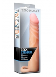 Телесная насадка на пенис Cock Xtender - 17,7 см. - Blush Novelties - в Энгельсе купить с доставкой