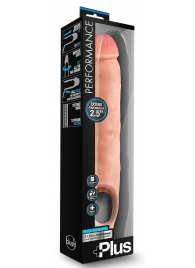 Телесная насадка-удлинитель 11.5 Inch Silicone Cock Sheath Penis Extender - 29,2 см. - Blush Novelties - в Энгельсе купить с доставкой