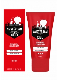 Пролонгирующий лубрикант Numbing CBD from Amsterdam - 50 мл. - Shots Media BV - купить с доставкой в Энгельсе