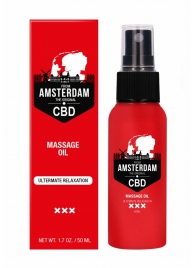 Стимулирующее массажное масло CBD from Amsterdam Massage Oil - 50 мл. - Shots Media BV - купить с доставкой в Энгельсе