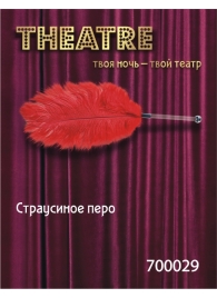 Красное страусовое пёрышко - ToyFa - купить с доставкой в Энгельсе