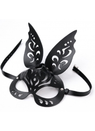 Черная ажурная маска  Зайка  с ушками - Crazy Handmade - купить с доставкой в Энгельсе