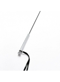 Черный кожаный стек с гладкой ручкой - 55 см. - Crazy Handmade - купить с доставкой в Энгельсе