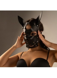 Черная маска  Собака  с ушками - Crazy Handmade - купить с доставкой в Энгельсе