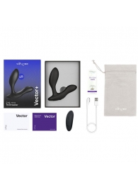 Черный анальный вибратор We-Vibe Vector+ - We-vibe - в Энгельсе купить с доставкой