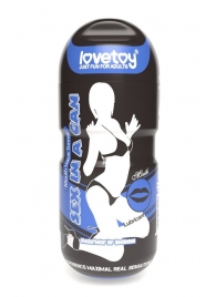 Мастурбатор-ротик с вибрацией Sex In A Can Mouth Lotus Tunnel - Lovetoy - в Энгельсе купить с доставкой