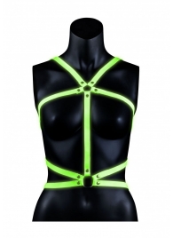 Портупея Body Harness с неоновым эффектом - размер L-XL - Shots Media BV - купить с доставкой в Энгельсе